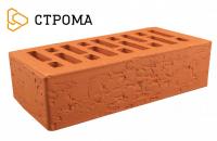 Облицовочный кирпич Строма одинарный 1 НФ Красный кора дуба