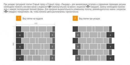 Тротуарная плитка Браер Старый город Ландхаус Серый